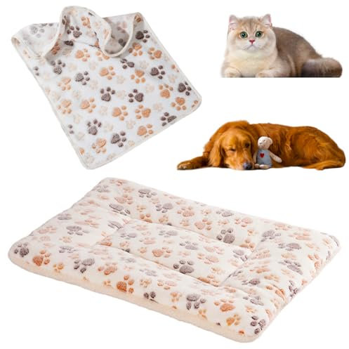 KOLZEMV 2 Stück Kleintier Plüschbett, kaninchen bett, Warme Flauschige Plüschbett für Kleine Tiere, Meerschweinchen Zubehoer, Nagerteppich, für Kaninchen, Chinchilla, Eichhörnchen, Meerschweinchen