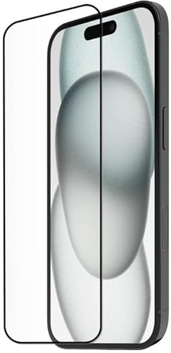 TIGER GLASS PLUS VERRE TREMPE RECYCLE iPhone 16/15 - Protection Ecran, Verre Recyclé Ultra Résistant 9H+, Anti-traces de doigts, Haute Sensibilité, Applicateur Pose facile, Garantie à vie