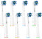 Aufsteckbürsten Kompatibel für Braun Oral b Ersatzbürsten Elektrische Zahnbürste Zahnbürstenköpfe Cross Action Sensitive Clean Aufsteckbürsten für Schallzahnbürsten Zahnbürstenaufsatz 8 Stück Weiß