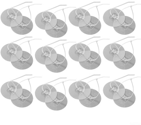 Juego de fijadores de adhesivos anticaída con bridas para cables, 12 pares de opciones disponibles para evitar contratiempos