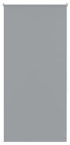 Aufun Verdunkelungsrollo Thermorollo Seitenzugrollo Seitenzug Klemmrollo ohne Bohren Klemmfix (120 x 210 cm, Grau)