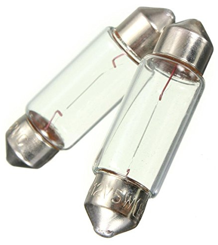 Generisk Number Plate & Interior Car Bulbs – 239 C5W Bulbs for Car Interior Dome, Map, License Plate – Super Bright-12v 5w-1 Pair Number Plate Light Bulb