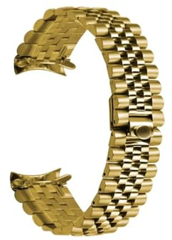 SRTYDCUR Bracelet de rechange en acier inoxydable 316L 20 mm, maillons à vis solides et incurvés, compatible avec les montres Datejust Rolex President