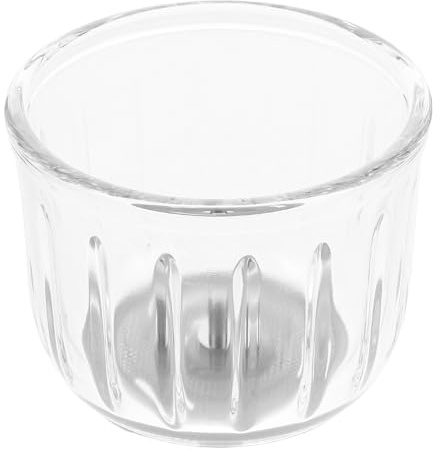 Ersatz Glasschüssel für Babynahrungsmixer 0, 3 L aus Glas | Hitzebeständig, Lebensmittelecht, mit Gummimatte und Achse, Einfache Pflege, für Küche und Vorrat