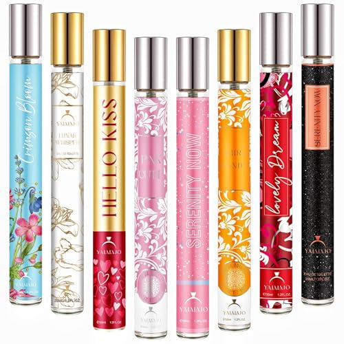 Premium Parfüm Geschenke für Frauen, 8x35 ml Mini Damendüfte Geschenkset Frauen, Mini Parfüm Damen Set Tragbar, Parfüm Geschenk Freundin,Weihnachts, Geburtstags, Valentinstag, Süße blumige & fruchtige