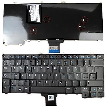 Teclado Compatible con DELL Latitude E7440 E7420 E7240 Negro