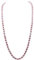 JYX AAA perlenkette lang Halskette, ovale Perlen, 7-8 mm, Violett