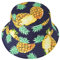 ZLYC Unisex Sommermütze mit süßem Print, M, Ananas Gelb
