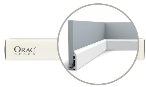 Carton complet de 54 mètres de plinthes SX172 - L200 x H8,5 x L1,4 cm - ORAC DECOR