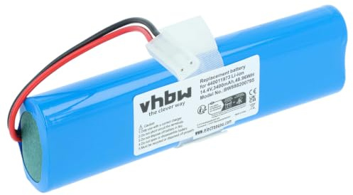 vhbw Akku kompatibel mit Moneual MBOT 900 | MBOT 900 i, MBOT 950, MBOT 500 Saugroboter (3400 mAh, 14,4 V, Li-Ion)