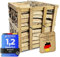 HVR 1 Raummeter Brennholz Buche auf Palette 450 KG -Trockenes, naturbelassenes Kaminholz - 25 cm lang - Restfeuchte unter 15% - Made in Germany