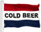 G128 Kaltes Bier Zeichen Flagge 3x5 Fuß 150D Gedruckt | 3x5 Fuß | Gedruckt 150D - viel dicker als 100D 75D Polyester
