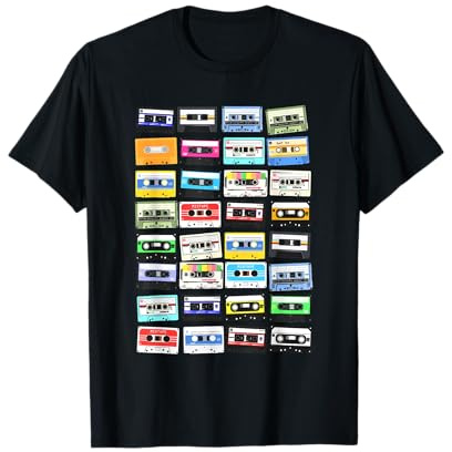 Cassette Tapes Mixtape anni '70 '80 90, musicassette vintage Maglietta