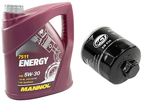 Motoröl Set 5W30 4 Liter + Ölfilter SM836