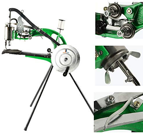Máquina de reparación de zapatos Zapatero Manual Máquina de coser para reparar zapatos Máquina de coser de zapatos de aluminio Tela de cuero Algodón Nylon Línea de seda Máquina de coser