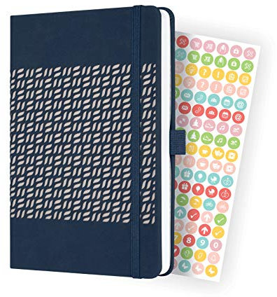 SIGEL J2205 Wochenkalender Jolie 2022 - ca. A5 - blau - Hardcover - 174 Seiten - mit fröhlichem Kalendarium, vielen Infos und praktischen Stickern - FSC-zertifiziert - Terminplaner