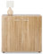 IDIMEX Buffet Chicago Commode Meuble de Rangement en mélaminé décor chêne Sonoma, avec 2 Portes
