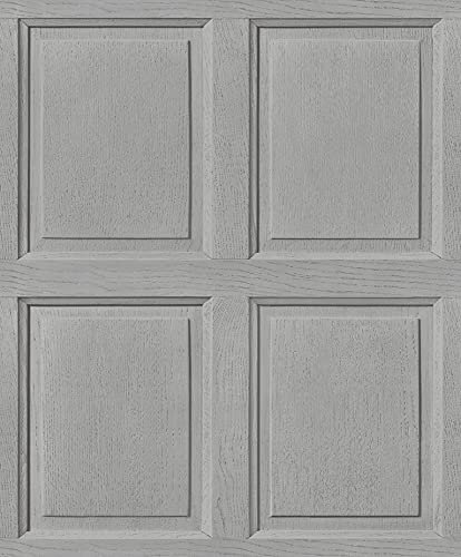 Exclusive New Glamour Modern Wood Panel 3D Effect Wooden Panelling Wallpaper Feature Wall 10m Roll Grey