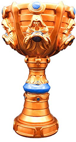 Trophée du jeu compétitif Trophée du championnat du monde Trophée du jeu compétitif Collection trophée commémoratif Cadeau de vacances 36cm (Color : Electroplated copper, Size : 36cm)
