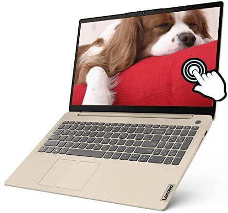 Lenovo IdeaPad 3i 15.6 FHD Touchscreen Laptop, Intel Core i3-1115G4, 4GB RAM, 256GB NVMe SSD, USB A&C, Webcam, Bluetooth, Windows 11 S, Sand