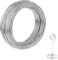 LUTER Aluminum Craft Wire, 98.4ft/ 30m 18 Gauge 1mm Metal Wire Flexible Bendable Crafting Wire for Jewelry Making DIY Crafts Gardening Sculpting