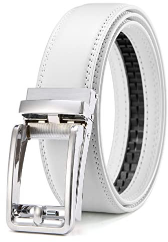CHAOREN Ledergürtel Herren – Automatik Gürtel Herren ohne Löcher für Anzug und Freizeit (Breit 35mm)