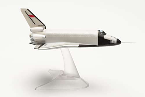 herpa Spaceshuttle Buran Space Orbite OK-GLI/BTS-002-Technik - Museum Speyer im Maßstab 1:400, Modellbau Raumschiff, Flugzeugmodell für Sammler, Miniatur Deko mit Standfuß aus Kunststoff, Weiß