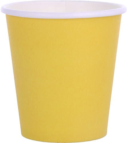 Graziano Bicchieri di Carta, Confezione da 25 bicchieri, 270 cc, GIALLO