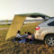 BBTISG Autozelt Markise Campingzelt Auto Heckklappe Markise Outdoor Camping Fahrzeug Sonnenschutzzelt für SUV, Wohnmobil, Camping, Angeln, Strand (300 x 150 cm)