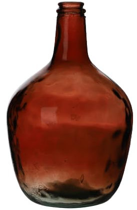 NATURAL LIVING VASE Dame Jeanne 4L Rubi AUS RECYCELTEM Glas DURCHM 19CM X H31CM