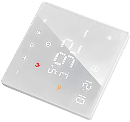 Small Home Thermostat, MOES Smart Programmable Thermostat Zone Remote Sensor C Wire Adapter Works With&Assistant 7 Day Programmable, Controls (16A Electric Floor Heating)