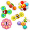 Yumuwind 6PCS Suction Cup Spinner Toys With Silicone Bubbles for Babies - Bath and Window Sensory Toy, Anxiety Relief Travel Toy for 1+ Years Old