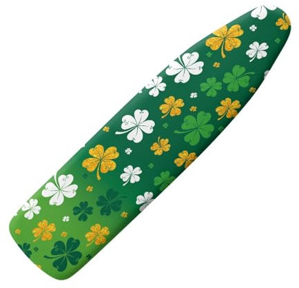 Micoklinlin Ironing Board Cover and Mat, 120 x 40 cm, Personalised Pattern, Ironing Board Covers with Elastic Edge, Non-Slip, Washable, Elastic for Home Decoration, M