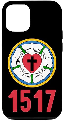 Hülle für iPhone 14 Pro Lutheran 1517 Protestantische Reformation Martin Luther Rose