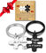 Cadeau Papa - Cadeau fete des peres porte-clés Gravé Je t'aime, papa Porte-clés Cadeau de la fils pour le père Cadeau pour papa Fête des pères Thanksgiving Noël Anniversaire
