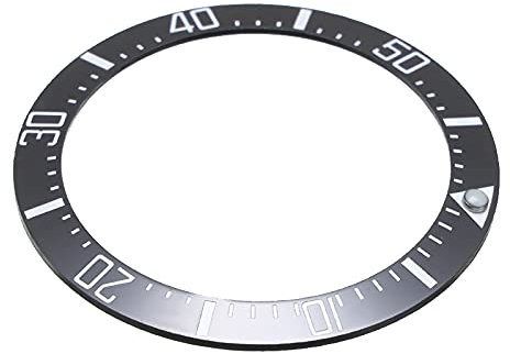 Uhr Lünette,Watch Bezel Universal 40mm Keramik-BEZEL-Uhr-Abdeckung Herrenuhr-Ring-Zubehör für Seiko-Uhren für Rolex/Omega