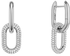 Daniel Wellington Crystal Link earrings One Size Brass Silver