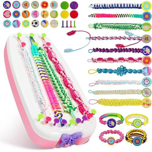 Jovicos Freundschaftsarmband Selber Machen, Basteln Armbänder Selber Machen, Kreatives für Mädchen Kinder-Bastelsets, Mädchen Geschenke 6 7 8 9 10 11 12 Jahre, DIY für Kinder ab 6 Jahren