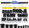 Mardatt 72Pcs Top Hat Silicone Rubber Grommets for Wiring, Waterproof Wire Cable Grommets Firewall Silicone Plug Rubber Hole Grommet for Automotive, Desk, Water Pipe, Hydroponic, Irrigation