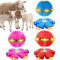 OOXYG 3PCS Pet Toy Flying Saucer Ball, Flying Saucer Ball Dog Toy with 3 Lights for Interactive Dog, Outdoor Ball, Doggy Disc Ball Red+Blue+Pink