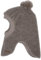 maximo GOTS Mini-Schlupfmütze, 2 Pompons, Wollfleece kbT, Jersey KBA Made in Germany Wollfleece
