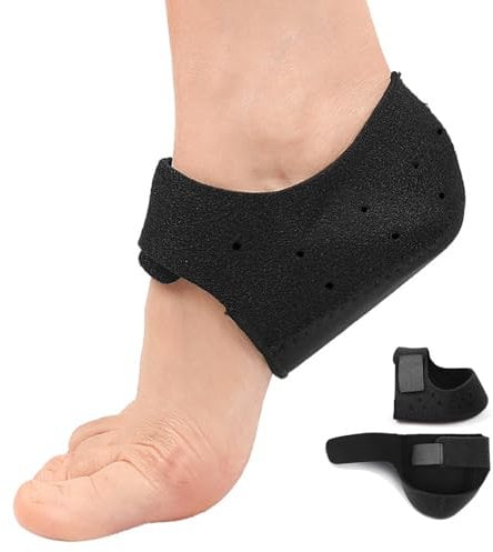 Okaywork 2pcs Respirant épine calcanéenne talonnette tendon d'achille pour Fasciite Plantaire Tendinite Achille Doux Silicone Gel Pad Talonette pour Soulage les Douleurs Talon Soulagement,Fissure
