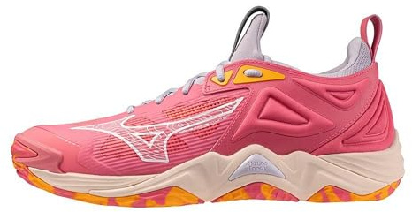Mizuno Scarpe da pallavolo Wave Momentum 3 unisex per adulti, Bocciolo di rosa, 12.5 Wide Women/11 Men