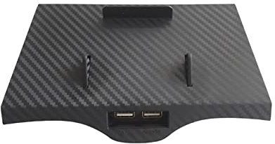 MKVAXR Carbon Fiber Car Wireless Charger Cordless Charging Pad Phone 11 Qi Charge Board, for BMW, 5 Series G30 G32 G38 2017 To 2019 Wireless Charging Plate(For 5 series)