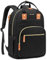 LOVEVOOK Backpack Womens, 17.3 Inch Laptop Travel Work Rucksack, Waterproof School Bag for Teacher, Anti Theft Ladies Computer Back Pack for Office Business College, Black