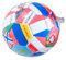 FUWIND 1 Stück Simulation Sport Fußball Anhänger Schlüsselanhänger Länder Ball Flagge Schlüsselanhänger für Auto Tasche Rucksack Zubehör Geschenk