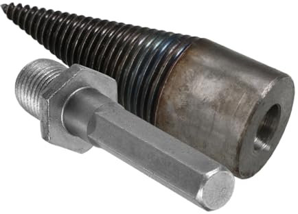 TOPPERFUN Feuerholz Spaltbohrer Robuster Holzspalter Für Elektrische Bohrmaschinen Einfaches Spalten Von Brennholz Hochleistungsstahl Für Haus Und Garten