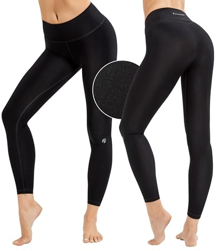 OCEANSAPART Beverly Pant Sport Leggings Damen - Yoga Pants Damen - Gym, Wander und Yoga Scrunch Leggings - Yogahose Performance-Stretch-Qualität - Sportkleidung Frauen - Schwarz - Gr. L