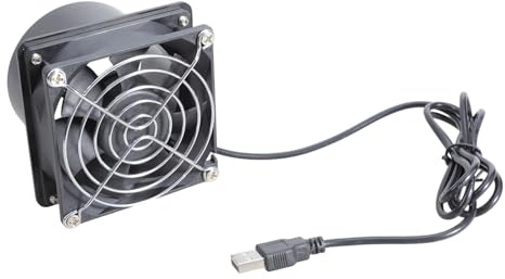 MURYE Energieeffizienter USB-Ventilator, 8 cm, für Wärmeableitung und Entlüftung in verschiedenen Gehäusen, Luftgebläse-Absaug-Set