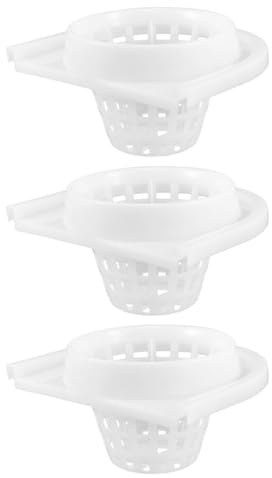 Angoily 3pcs Plastic Mop Bucket Basket Replacement with Water Flow Design for Easy Replacement, Suitable for Household Floor Cleaning, Sturdy Mop Pail Draining Basket Accessories